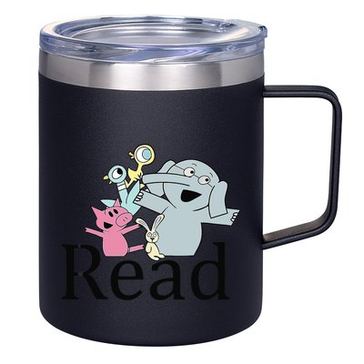 Funny Library Teacher Read Book Club Piggie Elephant Pigeons 12oz Stainless Steel Coffee Mug