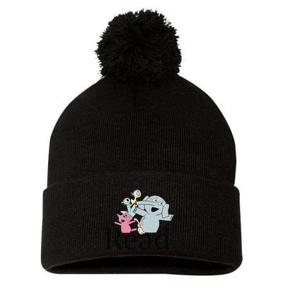 Funny Library Teacher Read Book Club Piggie Elephant Pigeons Pom Pom 12in Knit Beanie