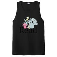 Funny Library Teacher Read Book Club Piggie Elephant Pigeons PosiCharge Competitor Tank