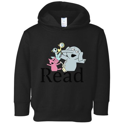 Funny Library Teacher Read Book Club Piggie Elephant Pigeons Toddler Hoodie
