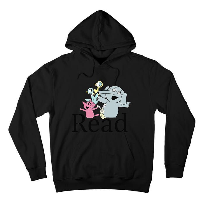 Funny Library Teacher Read Book Club Piggie Elephant Pigeons Tall Hoodie