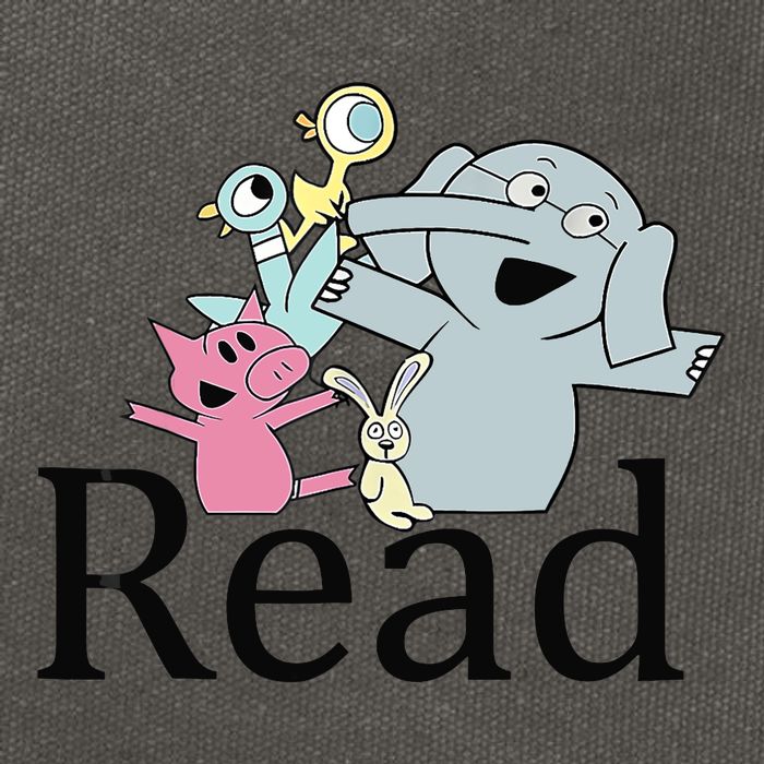 Funny Library Teacher Read Book Club Piggie Elephant Pigeons Cotton Canvas Backpack