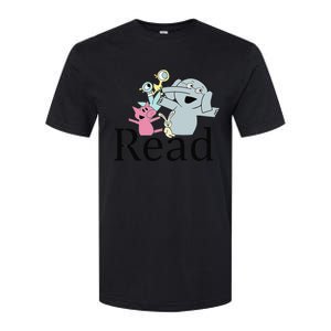 Funny Library Teacher Read Book Club Piggie Elephant Pigeons Softstyle CVC T-Shirt