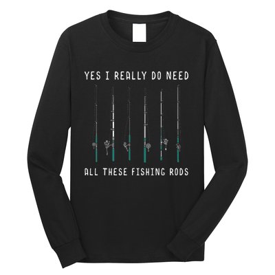 Fish Lover Trout Fishing Dee Sea Bass Fisherman Long Sleeve Shirt