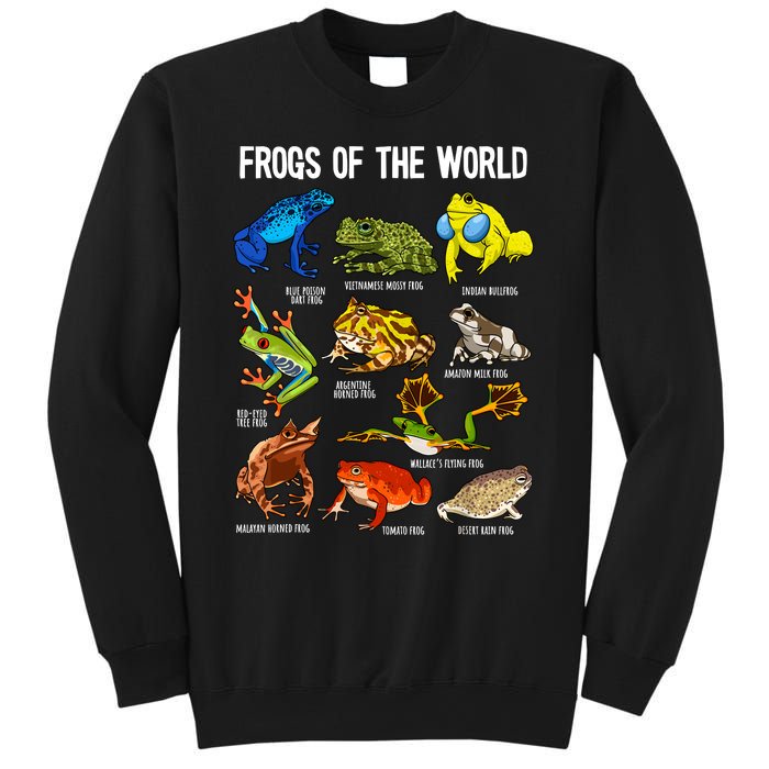 Frog Lover Types Of Frogs Frog Catcher Herpetology Frog Sweatshirt