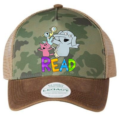 Funny Library Teacher Read Book Club Piggie Elephant Pigeons Legacy Tie Dye Trucker Hat