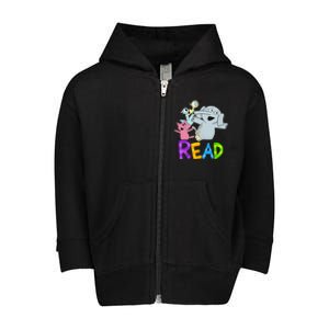 Funny Library Teacher Read Book Club Piggie Elephant Pigeons Toddler Zip Fleece Hoodie