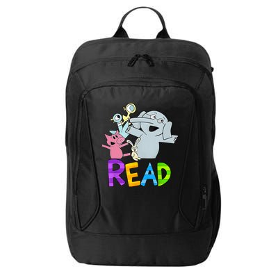 Funny Library Teacher Read Book Club Piggie Elephant Pigeons City Backpack