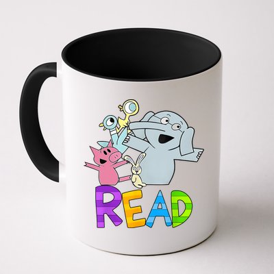 Funny Library Teacher Read Book Club Piggie Elephant Pigeons Mug