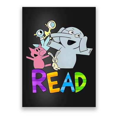 Funny Library Teacher Read Book Club Piggie Elephant Pigeons Poster