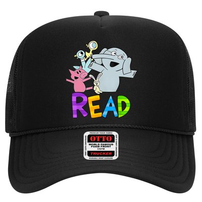 Funny Library Teacher Read Book Club Piggie Elephant Pigeons Trucker Hat