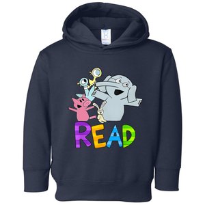 Funny Library Teacher Read Book Club Piggie Elephant Pigeons Toddler Hoodie