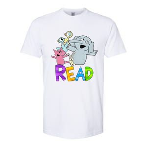 Funny Library Teacher Read Book Club Piggie Elephant Pigeons Softstyle CVC T-Shirt