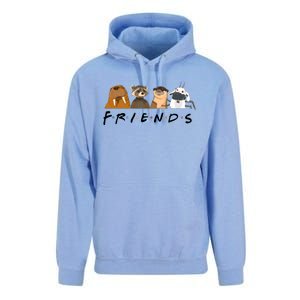 Friends Lylla Teefs Floor Rocket And Friends Cute Matching Guardian Unisex Surf Hoodie