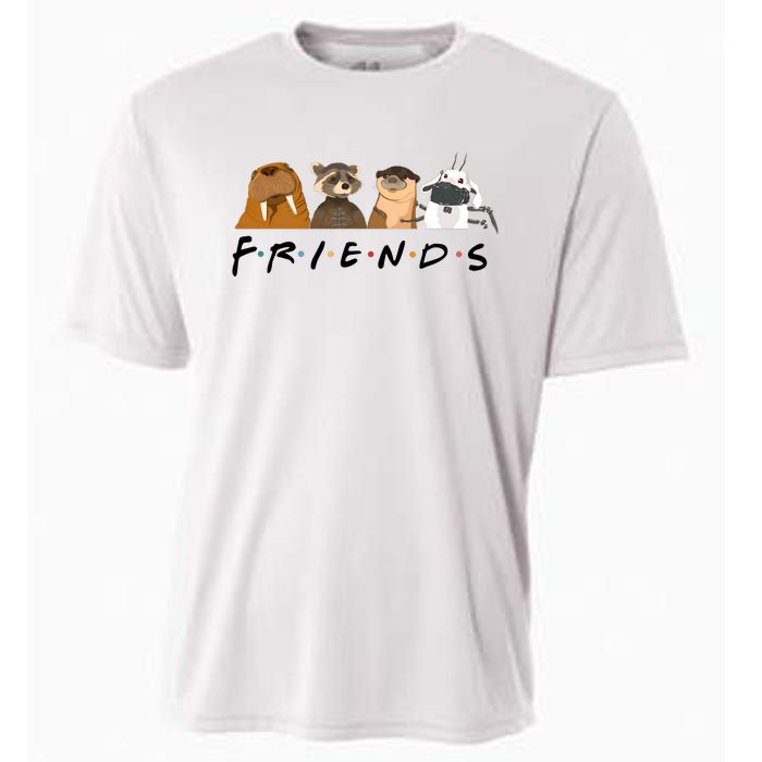 Friends Lylla Teefs Floor Rocket And Friends Cute Matching Guardian Cooling Performance Crew T-Shirt