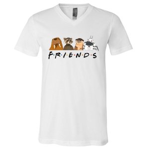 Friends Lylla Teefs Floor Rocket And Friends Cute Matching Guardian V-Neck T-Shirt