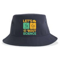 Funny Lets Tacos Bout Scienceshirt Scientist Teacher Sustainable Bucket Hat