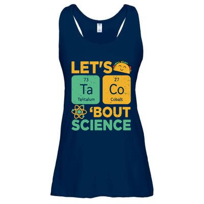 Funny Lets Tacos Bout Scienceshirt Scientist Teacher Ladies Essential Flowy Tank
