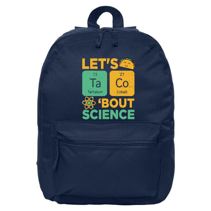 Funny Lets Tacos Bout Scienceshirt Scientist Teacher 16 in Basic Backpack