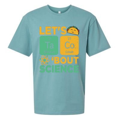 Funny Lets Tacos Bout Scienceshirt Scientist Teacher Sueded Cloud Jersey T-Shirt