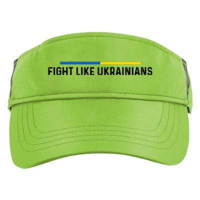 Fight Like Ukrainian Ukraine Flag Support Adult Drive Performance Visor