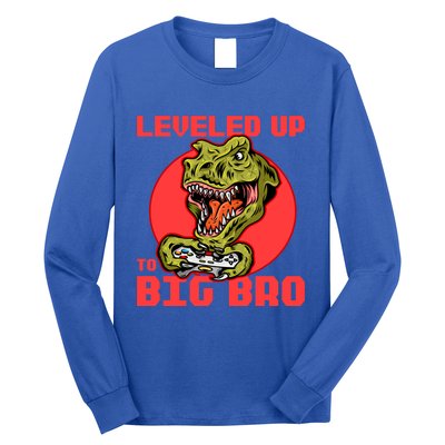 Funny Leveled Up To Big Bro Gamer Gaming Lovers Brother Great Gift Long Sleeve Shirt