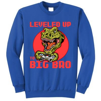 Funny Leveled Up To Big Bro Gamer Gaming Lovers Brother Great Gift Sweatshirt