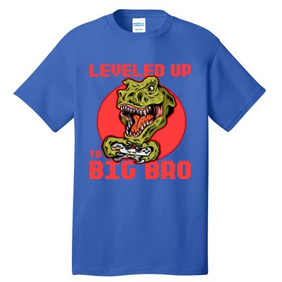 Funny Leveled Up To Big Bro Gamer Gaming Lovers Brother Great Gift Tall T-Shirt