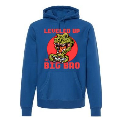 Funny Leveled Up To Big Bro Gamer Gaming Lovers Brother Great Gift Premium Hoodie