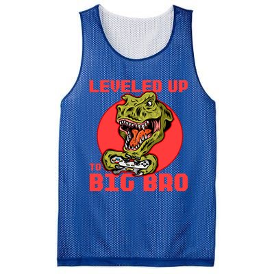 Funny Leveled Up To Big Bro Gamer Gaming Lovers Brother Great Gift Mesh Reversible Basketball Jersey Tank