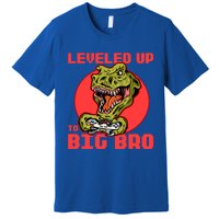 Funny Leveled Up To Big Bro Gamer Gaming Lovers Brother Great Gift Premium T-Shirt