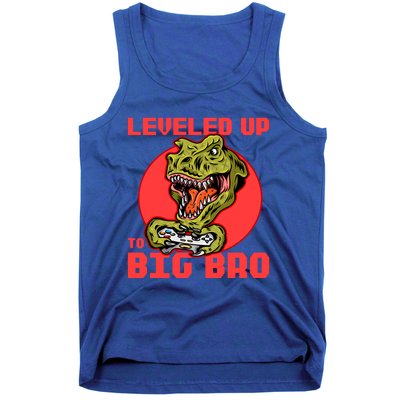 Funny Leveled Up To Big Bro Gamer Gaming Lovers Brother Great Gift Tank Top