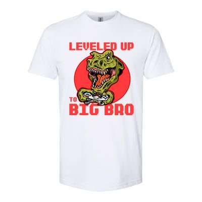 Funny Leveled Up To Big Bro Gamer Gaming Lovers Brother Great Gift Softstyle CVC T-Shirt