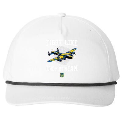 Fight Like Ukrainian I Stand With Ukraine Support Snapback Five-Panel Rope Hat