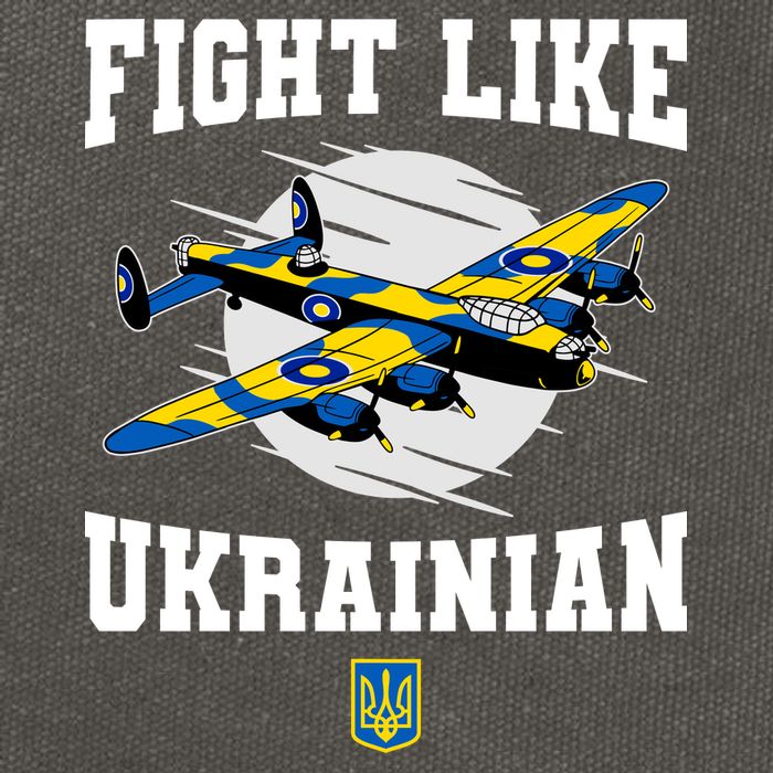 Fight Like Ukrainian I Stand With Ukraine Support Cotton Canvas Backpack