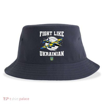 Fight Like Ukrainian I Stand With Ukraine Support Sustainable Bucket Hat