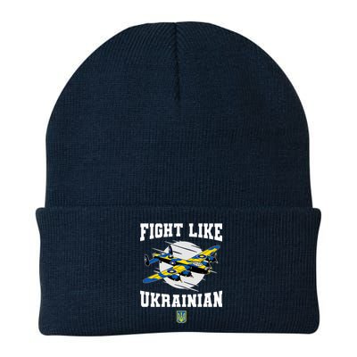 Fight Like Ukrainian I Stand With Ukraine Support Knit Cap Winter Beanie