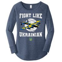 Fight Like Ukrainian I Stand With Ukraine Support Women's Perfect Tri Tunic Long Sleeve Shirt