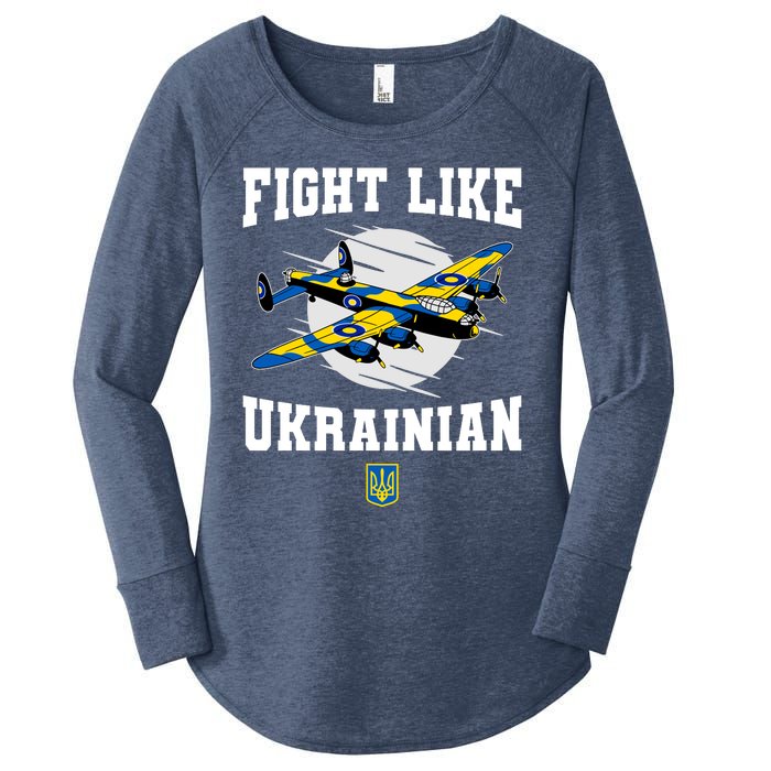 Fight Like Ukrainian I Stand With Ukraine Support Women's Perfect Tri Tunic Long Sleeve Shirt