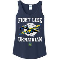 Fight Like Ukrainian I Stand With Ukraine Support Ladies Essential Tank