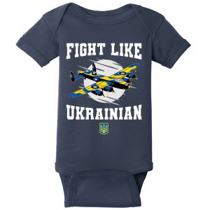 Fight Like Ukrainian I Stand With Ukraine Support Baby Bodysuit