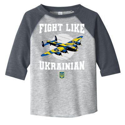 Fight Like Ukrainian I Stand With Ukraine Support Toddler Fine Jersey T-Shirt
