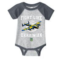 Fight Like Ukrainian I Stand With Ukraine Support Infant Baby Jersey Bodysuit