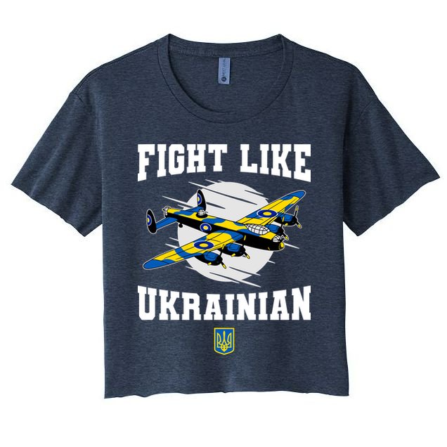 Fight Like Ukrainian I Stand With Ukraine Support Crop Top