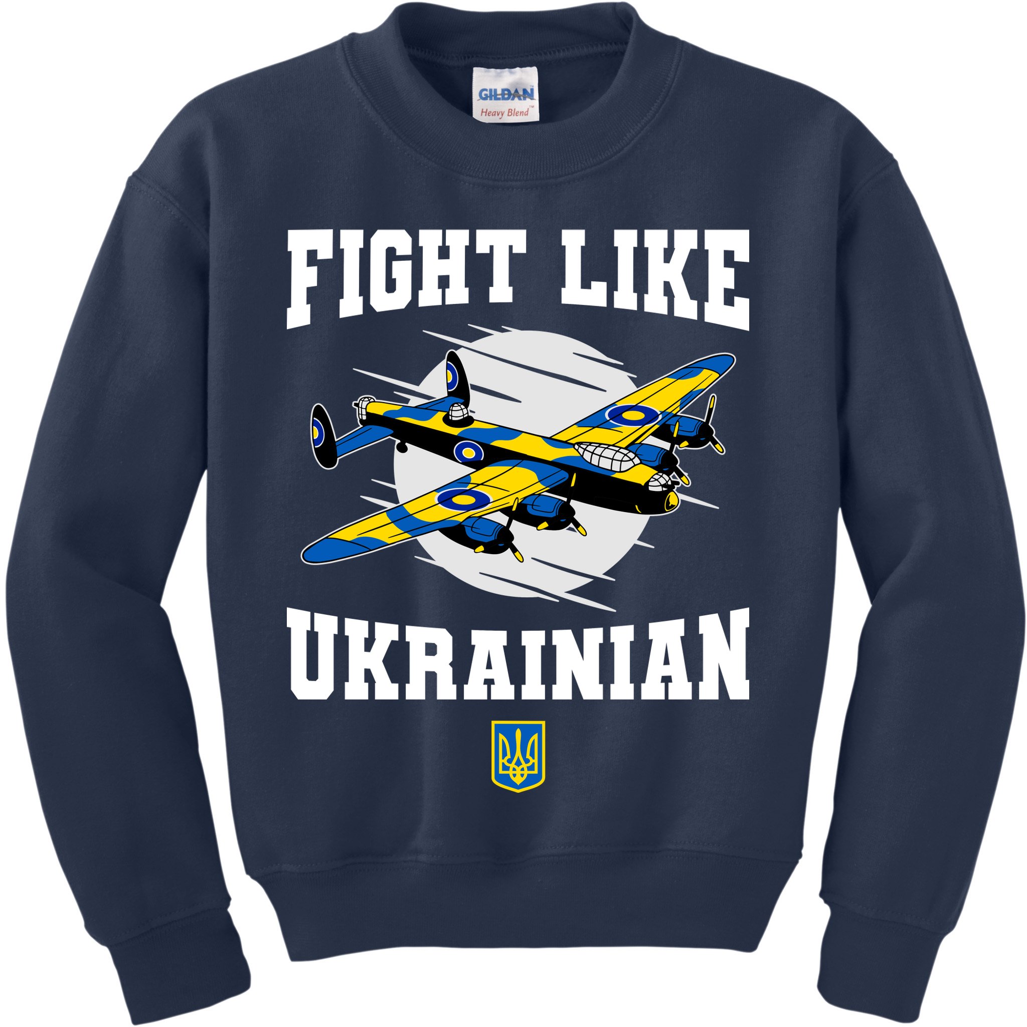 Fight Like Ukrainian I Stand With Ukraine Support Kids Sweatshirt