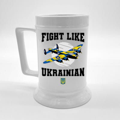 Fight Like Ukrainian I Stand With Ukraine Support Beer Stein