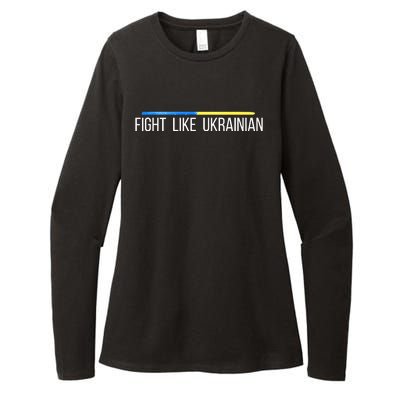 Fight Like Ukrainian Womens CVC Long Sleeve Shirt