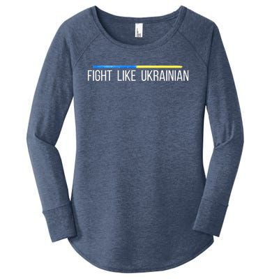 Fight Like Ukrainian Women's Perfect Tri Tunic Long Sleeve Shirt