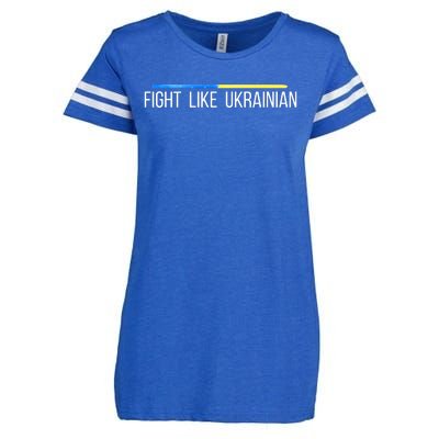 Fight Like Ukrainian Enza Ladies Jersey Football T-Shirt