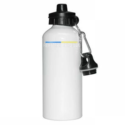 Fight Like Ukrainian Aluminum Water Bottle